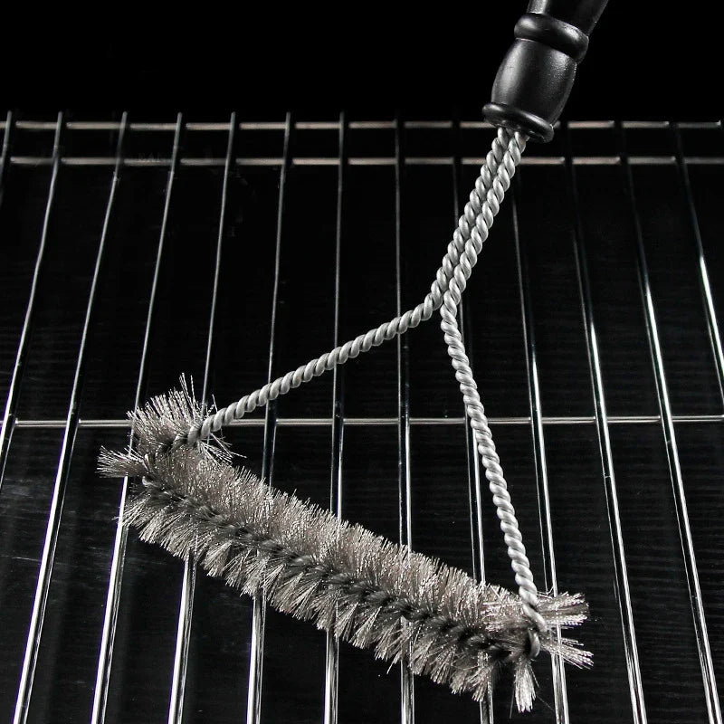 Stainless Steel BBQ Grill Brush Non-Stick Cleaning Tool Heat Resistant – Set of 2, 2026