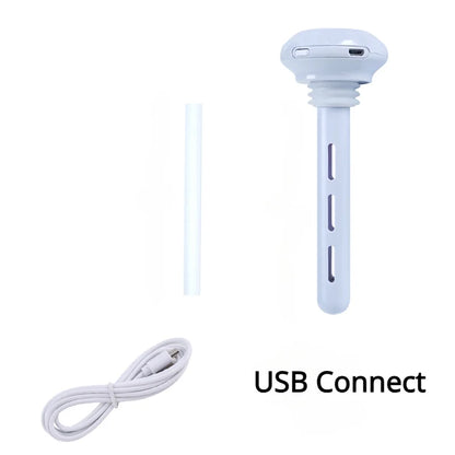 Super Quiet Portable Mist Humidifier for Office, Bedroom, Car, Adjustable Length, No Water Bottle Needed