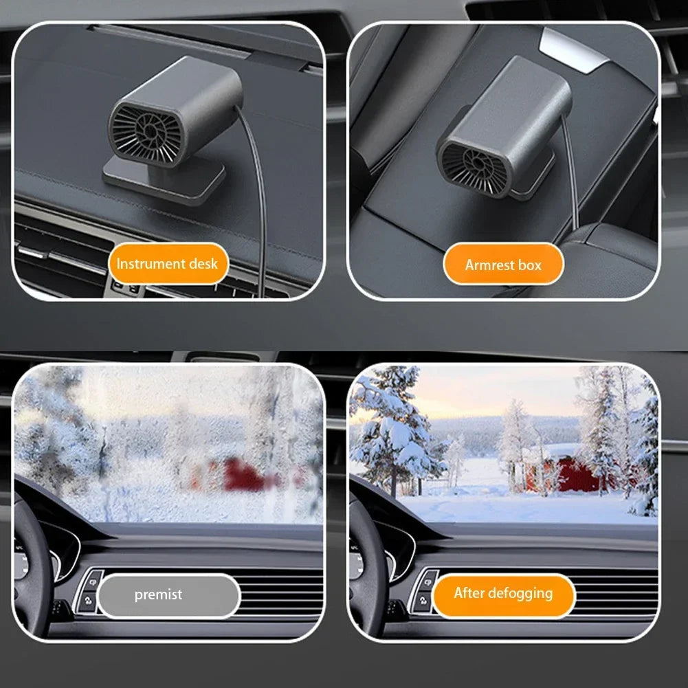 Car Heater Demister With Strong Suction Cup Defogger For Clear Windshield In Winter 2025
