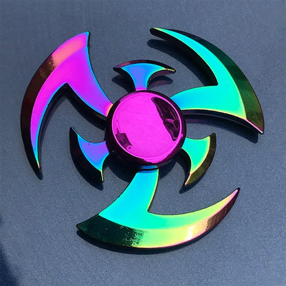Fidget Spinner Metal Toy Rainbow Spinner R118 60mm Stress Relief for Adults and Kids