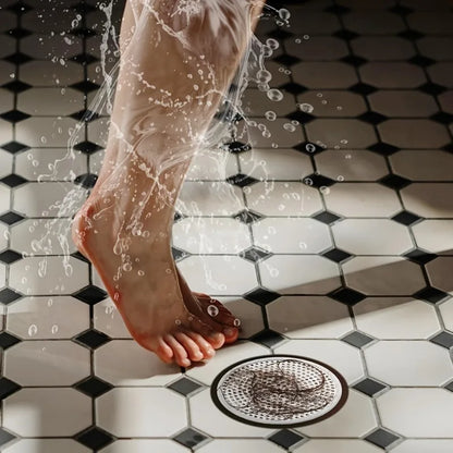 Hair Strainer Drain Cover Circular Shower Sink Hair Catcher, Easy Hair Cleanup For Bathroom And Kitchen Fall 2026