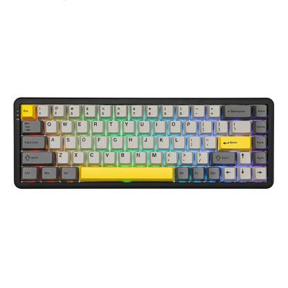 Mechanical Keyboard 68Key Wireless Bluetooth RGB Hall Effect
