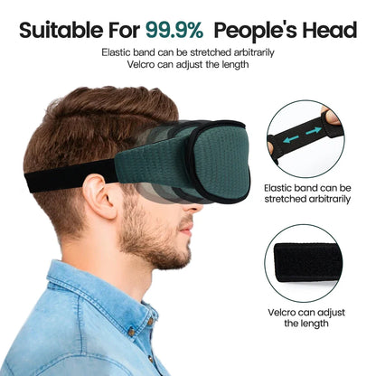 3D Sleep Eye Mask – Light Blocking, Soft and Breathable Eyeshade for Travel and Night Rest