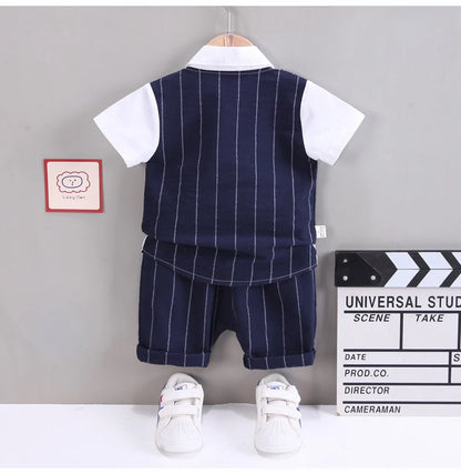 Alternative layout of the boys short sleeve shirt and shorts set - view 19