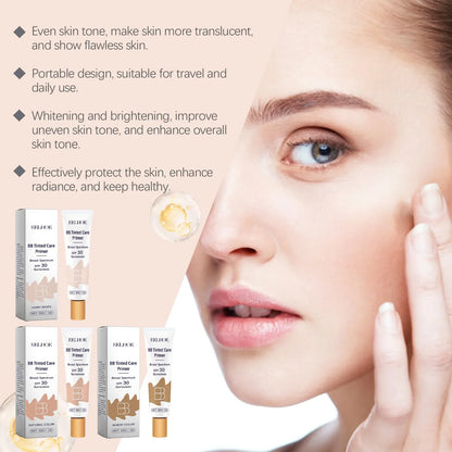 BB Cream Makeup Foundation Primer Waterproof SPF 30 Sunscreen Full Coverage Concealer Glow Brightening TikTok Viral