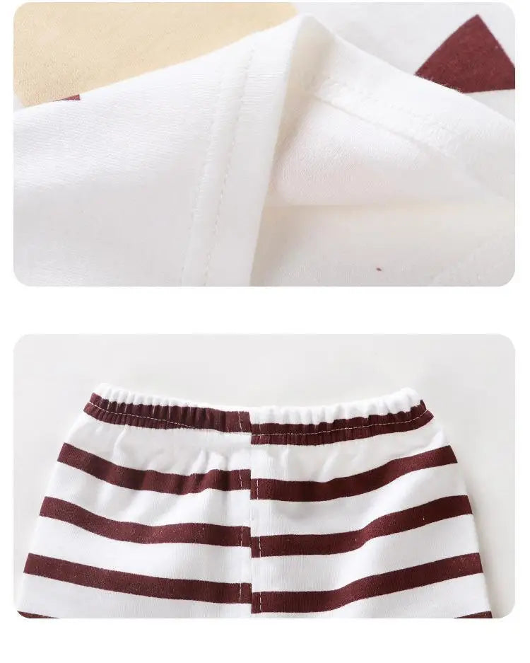 Styling suggestion for kids cotton cartoon long sleeve pyjama set