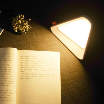 Night Light USB Rechargeable Gravity Sensor Triangle Table Lamp Fall 2025, Adjustable Brightness Cozy Night Feeding