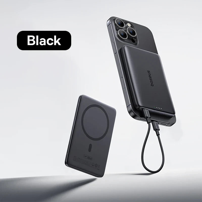 Ultra-Slim Magnetic Power Bank – Card-Sized 10000mAh PD 27W & 5000mAh PD 20W Wireless Charging 2026