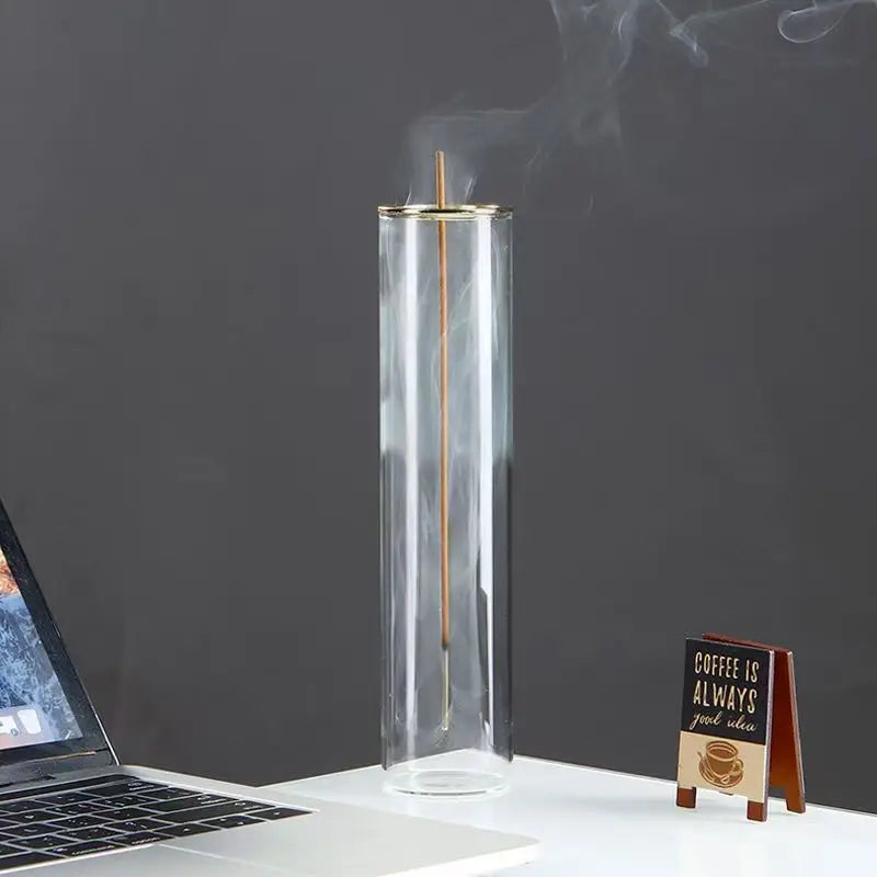 Glass Incense Burner With Removable Ash Catcher Home Decor