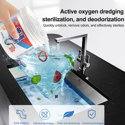 Drain Cleaner Powder 260g Eco Friendly Kitchen Drain Unblocker With Deodorizing Action Spring Cleaning 2026