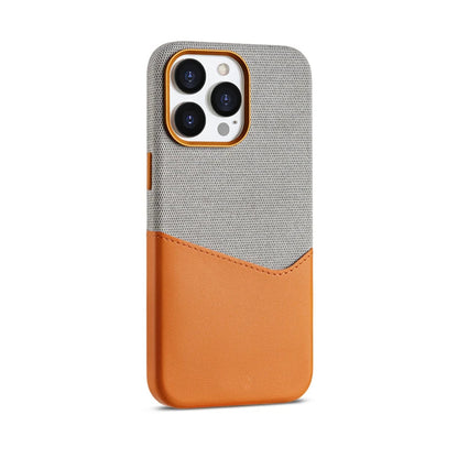 Card Holder MagSafe Leather Phone Case for iPhone 16 15Pro Max Wireless Charging Cover