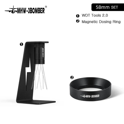 Coffee Distribution Tool Adjustable Magnetic WDT Stirrer Stand Barista Gifts Fall 2025 Precise Espresso Needles Included