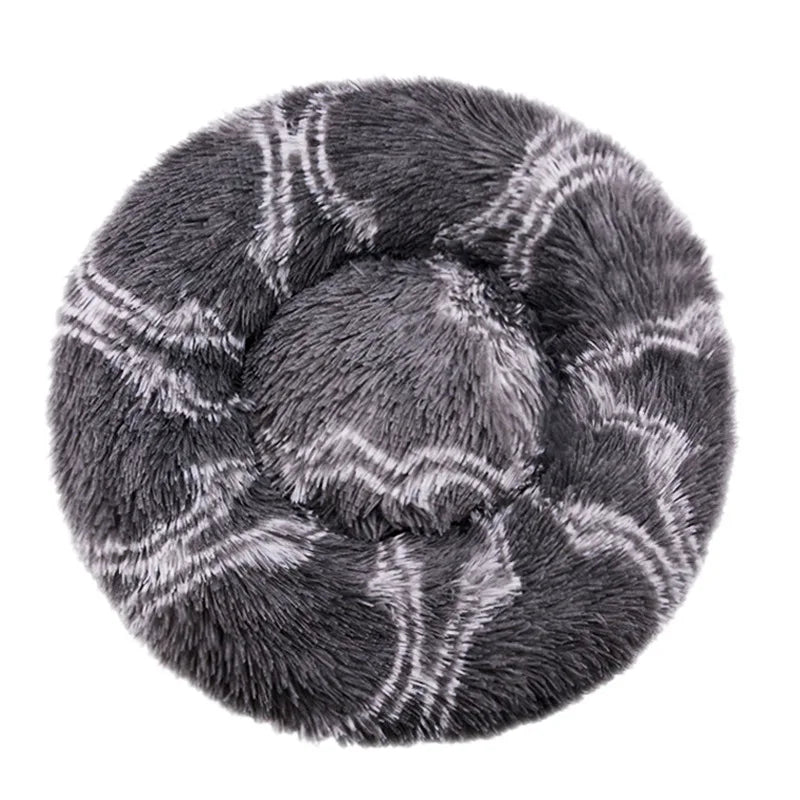Pet Bed Round Plush Bed Winter Warm 2026 Washable Cozy Comfort For Pets