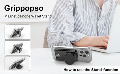 Magnetic Wallet With Expanding Grip For Phones Universal Card Holder Case Anti Scratch And Dustproof Back To School 2026
