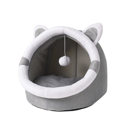 Cat Nest House for Cats Cave Bed Semi-Closed Cozy Kennel
