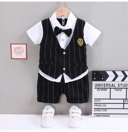 Outfit combination for the boys short sleeve shirt and shorts set - view 17