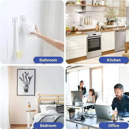 Adhesive Hooks 10 Pack No Drilling Wall Hooks Waterproof For Kitchen And Bathroom Fall 2026 Organization