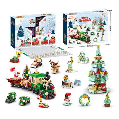 Christmas Building Blocks Advent Calendar DIY Kit Kids