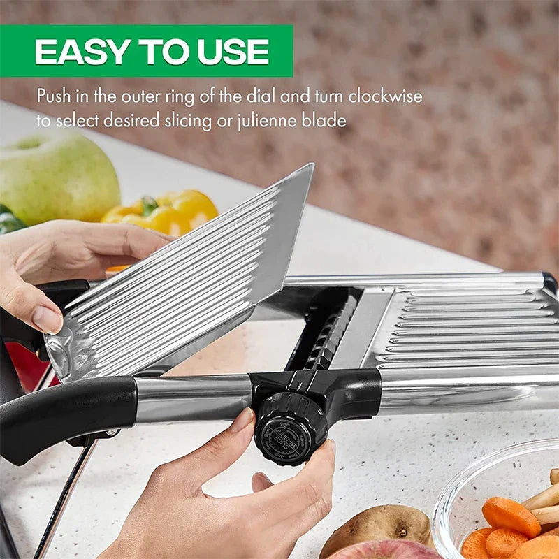 Mandoline Slicer Adjustable Stainless Steel Vegetable Cutter, Fall 2025 Kitchen Tool For Precise Julienne Slicing