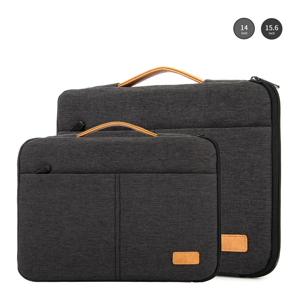 Shockproof Laptop Sleeve Bag- Dark Grey Case for Travel & Business Accessories