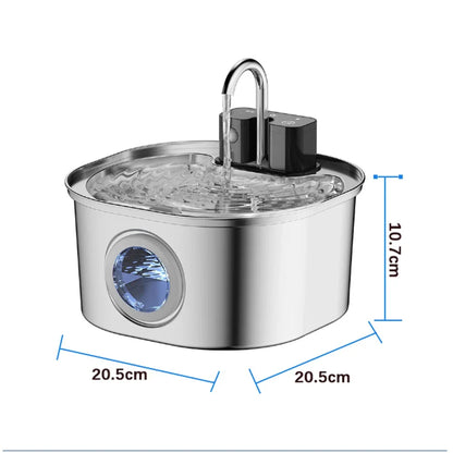 Cat Water Fountain Stainless Steel Wireless 3.2L Auto Dispenser Fall 2026 Keeps Pets Hydrated