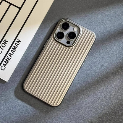 Advanced Electroplated Grille Phone Case for iPhone 16 15 14 Pro Max Plus Luxury Cover