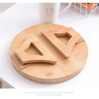 Bamboo Sofa Arm Tray Portable Couch Armrest Snack Holder