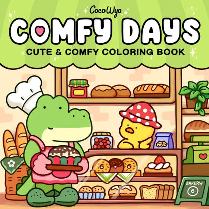Adult Coloring Book Cute Hygge Creatures Calming Relaxation Fall 2025 Mindfulness Gift