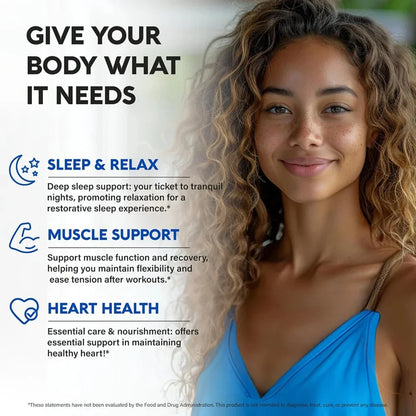 Magnesium Complex 1000mg 8 Elemental Magnesium Dietary Supplement Fall 2026 Wellness High Absorption Sleep Support