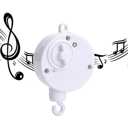 Baby Mobile Wooden Crib Hanging Toy Newborn Nursery Fall 2025 Soothing Music Developmental Gift