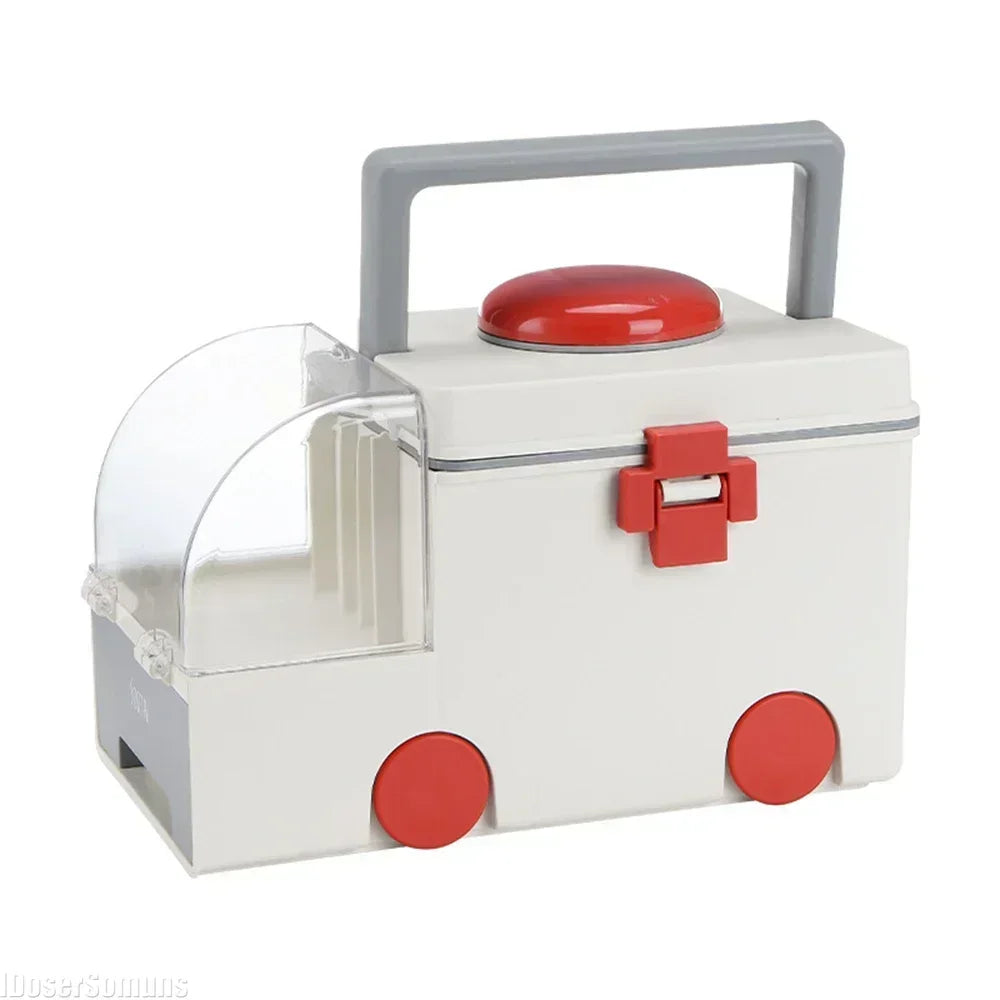 First Aid Kit Large Capacity Portable Medicine Storage Box Emergency Preparedness Fall 2025 Secure Latch