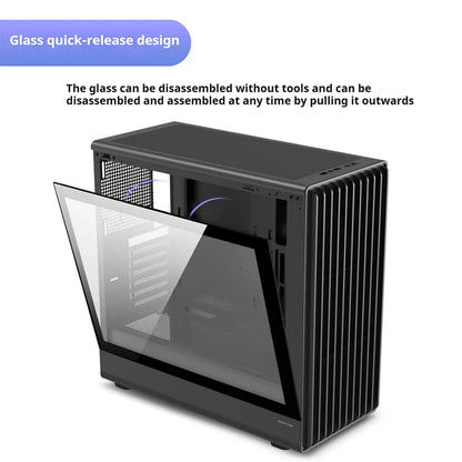 PC Case Glass Side ATX M ATX ITX Support 360mm Radiator