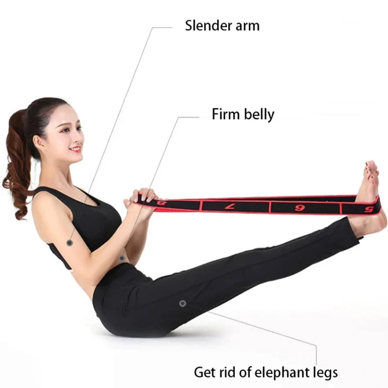 Elastic Resistance Band - Dance Yoga Stretching Belt for Pilates Fitness Equipment