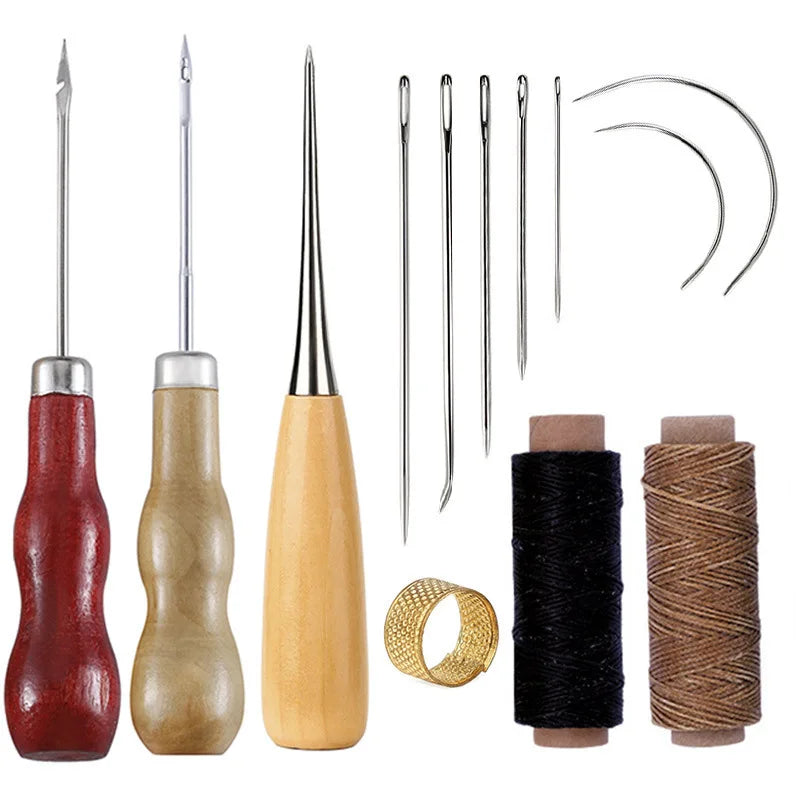 Leather Sewing Kit 13 Piece Set For Handbag And Shoe Repair, Viral DIY Gift Trend 2026 Handmade Stitching At Home