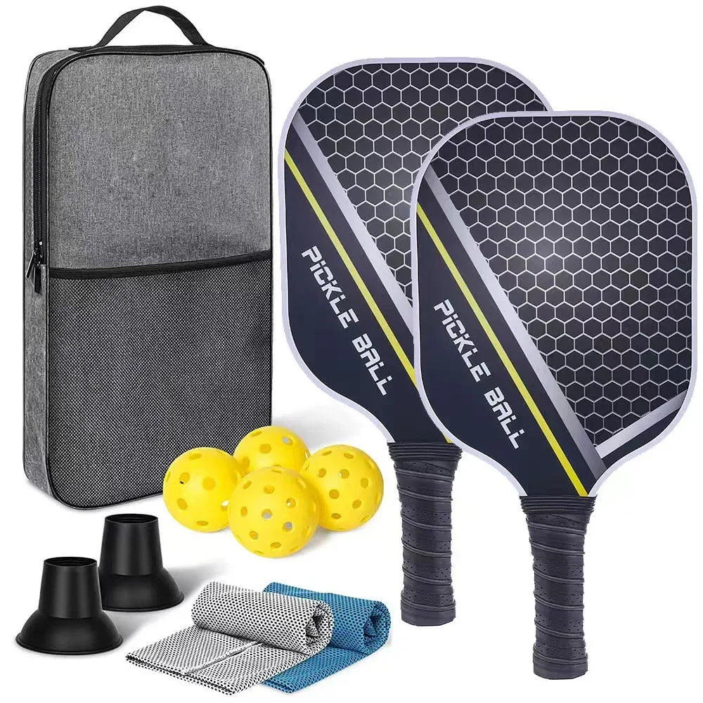 Variant image for Lightweight Graphite Pickleball Paddle Set with Fiberglass Face and PP Honeycomb Core for Indoor and Outdoor Play-1