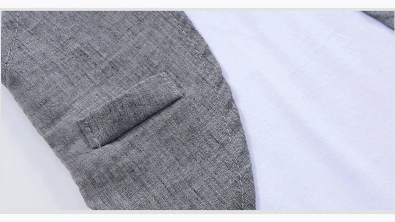 Summer styling angle for the boys short sleeve shirt and shorts set - view 13