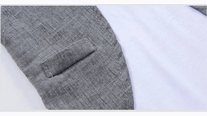 Summer styling angle for the boys short sleeve shirt and shorts set - view 13