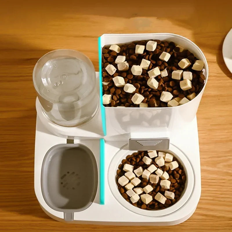 Automatic Pet Feeder Gravity Food And Water Dispenser Set No Batteries Hands Free Fall 2025 Easy Clean