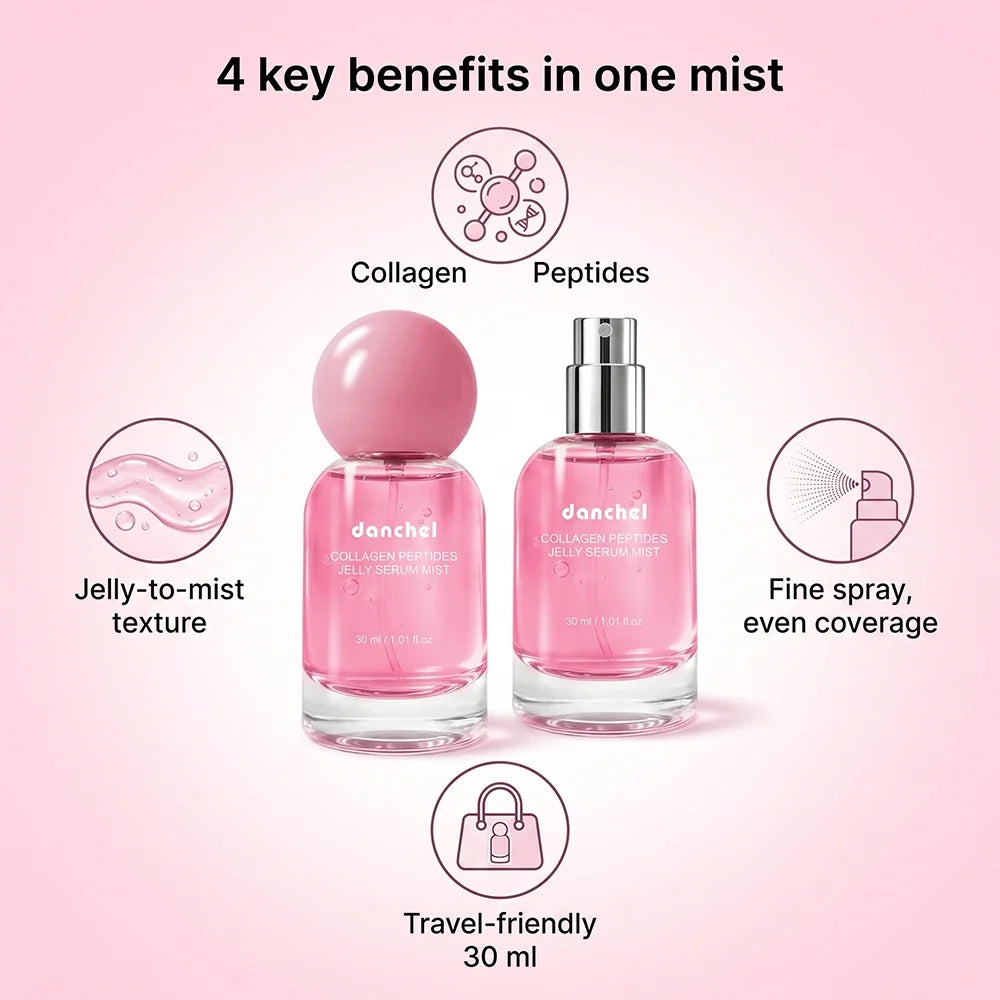 Collagen Peptides 2-in-1 Jelly Serum & Face Mist – Deep Hydration Moisturizing Skin Care Spray 2026