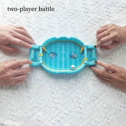 Interactive Soccer Game for Kids -2-Player Tabletop Fun, Parent-Child Activity, Portable Puzzle Game in Blue/Green