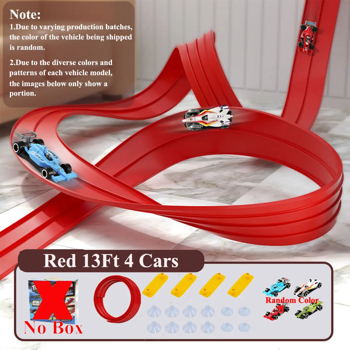 Flexible DIY Double Race Track Set Compatible 1/64 Cars – Kids Ramp Toy Back to School 2026