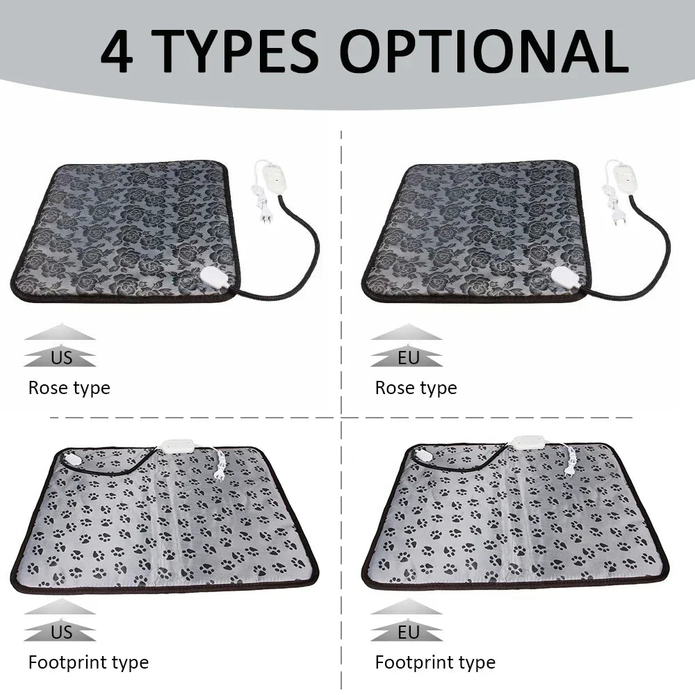 Winter Bed Heating Pad - Waterproof Warming Mat for Cats and Dogs