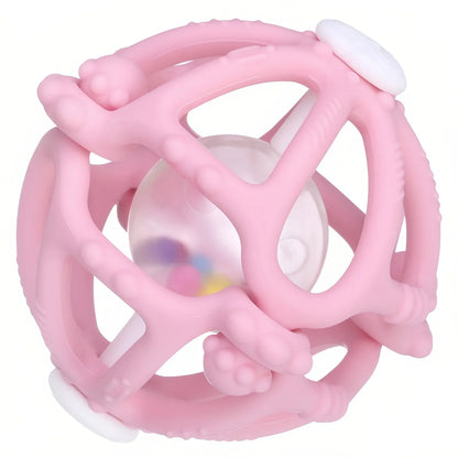 Silicone Teether Rattle Orb Montessori Newborn Sensory Toys