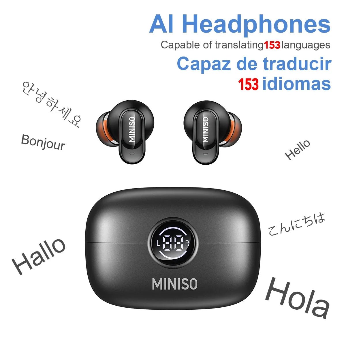 Wireless Earbuds AI Translator True Wireless In Ear Headphones Back to School 2026 Gift
