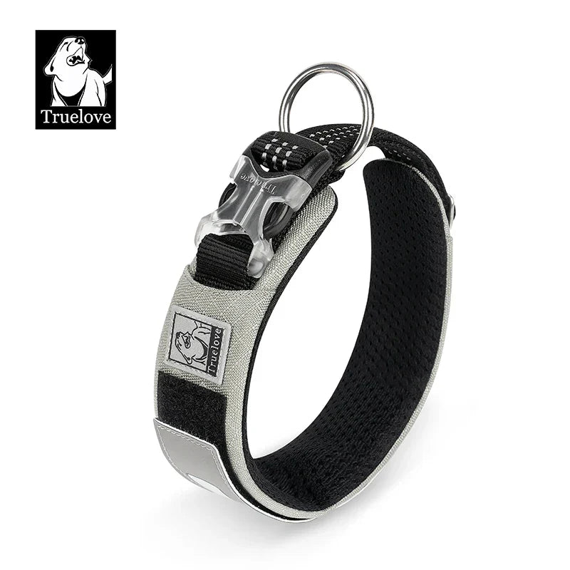 Dog Collar Reflective Personalized Padded Collar Large Dogs Night Walk Fall 2025 Breathable Quick Release Safety