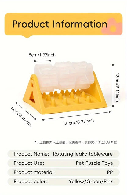 Dog Puzzle Feeder Interactive Dispenser Fall 2026 Gift Idea Leak Proof Durable PP Plastic