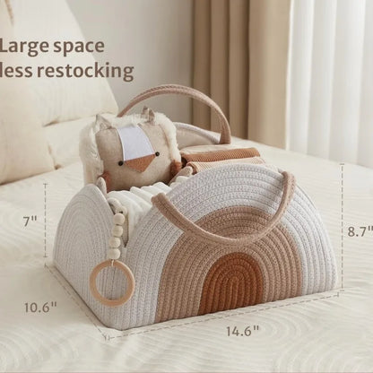 Diaper Organizer Portable Foldable Caddy Tote Fall 2025 High Capacity No Zipper Quick Access Baby Care