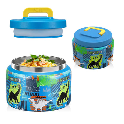 Insulated Food Jar 8 Oz Kids Stainless Steel Vacuum Thermos Back To School 2025 Leakproof BPA Free