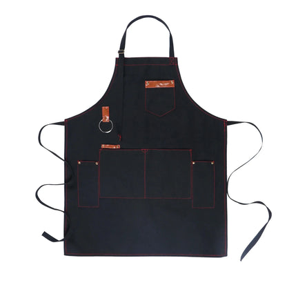 Chef Apron Canvas Work Apron Fall 2025 Professional Waterproof Cooking Apron With Pockets Durable Gift