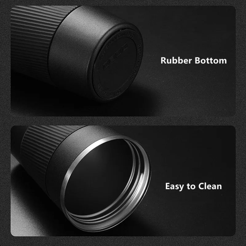 510ml Double Stainless Steel Coffee Thermos Mug - Leak-Proof Travel Flask, Non-Slip Insulated Water Bottle, BPA Free